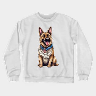 4th of July German Shepherd Crewneck Sweatshirt